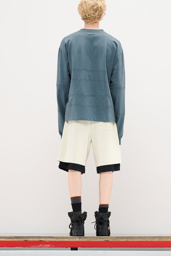 Gr10k DOUBLE LAYER UTILITY SHORTS - STONE WHITE