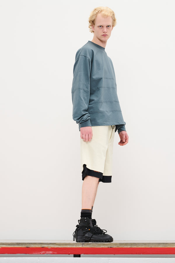 Gr10k DOUBLE LAYER UTILITY SHORTS - STONE WHITE