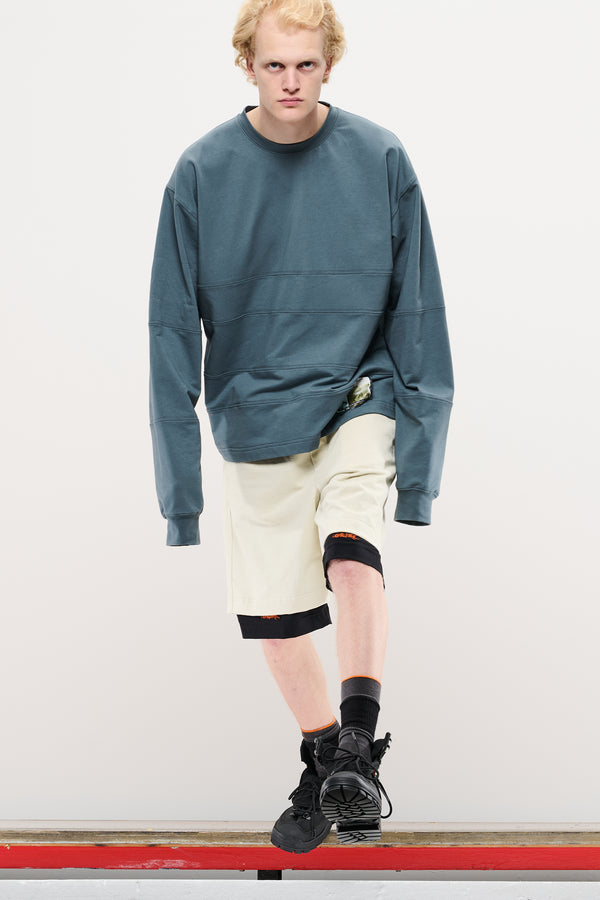 gr10k DOUBLE LAYER UTILITY SHORTS - STONE WHITE