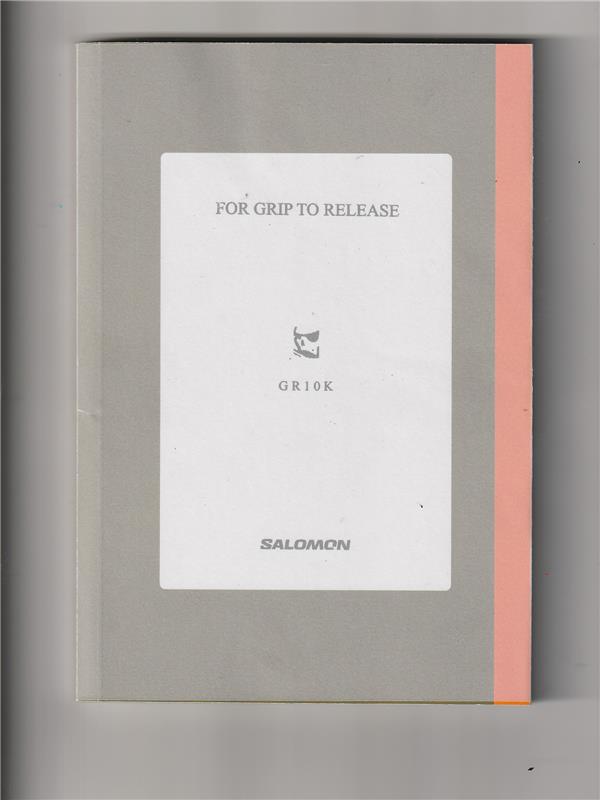 gr10k FOR GRIP TO RELEASE