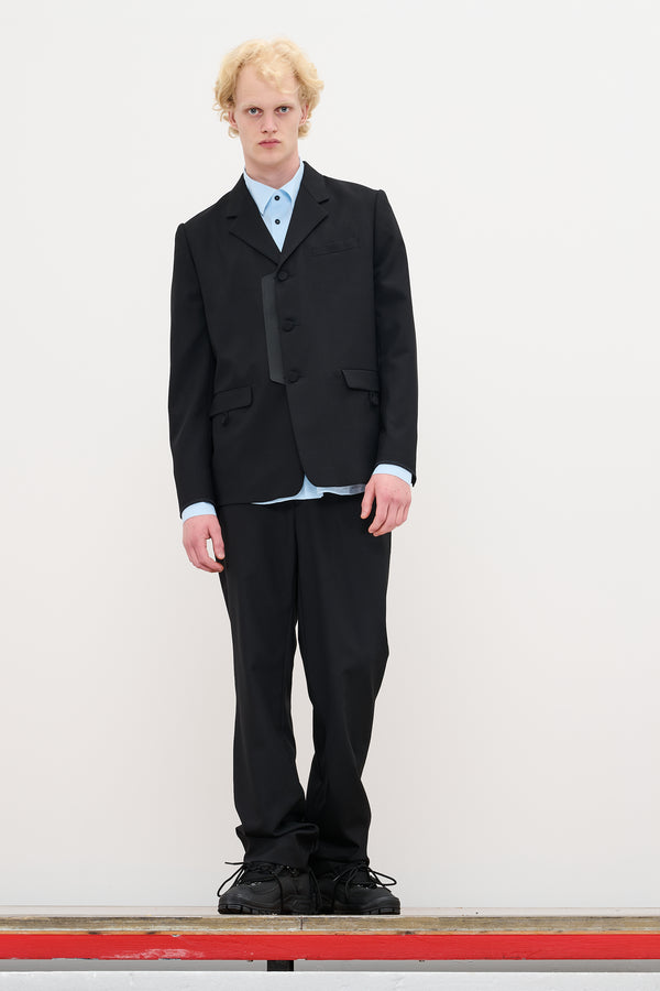 gr10k LANDSCAPE FORMAL PANTS - BLACK