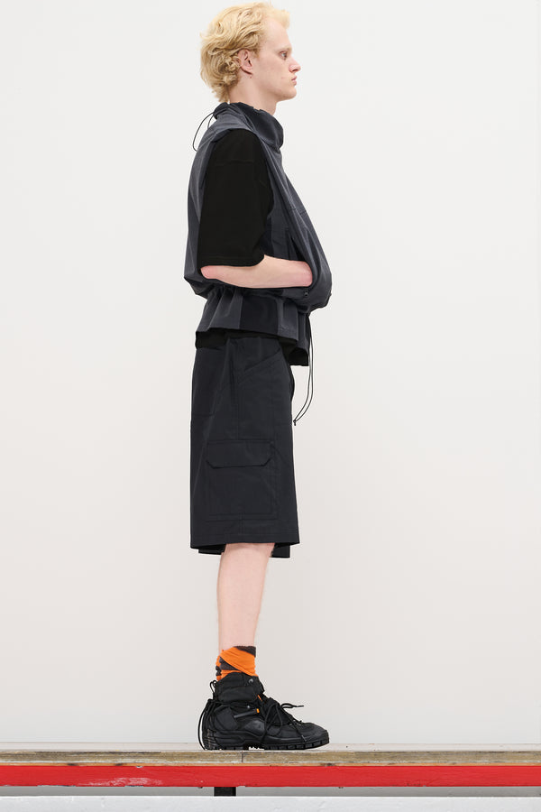 gr10k LIGHT INTERLOCK SHORT SLEEVE - BLACK