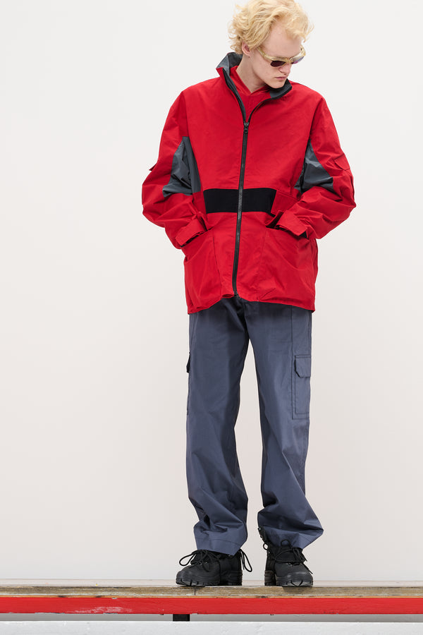 Gr10k POPLIN CARGO PANTS - CONVOY GREY