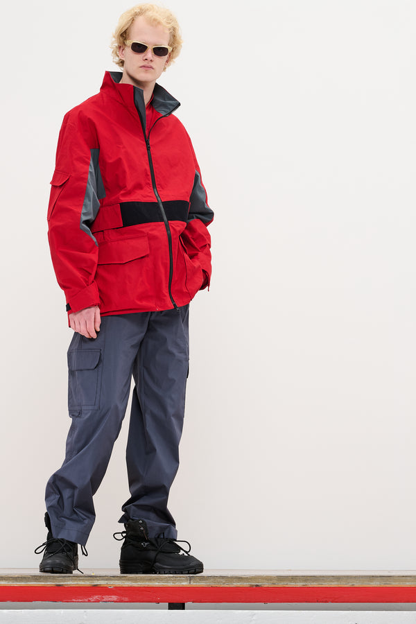 gr10k POPLIN CARGO PANTS - CONVOY GREY