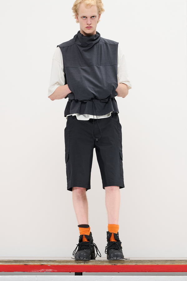 Gr10k POPLIN CARGO SHORTS - CONVOY GREY