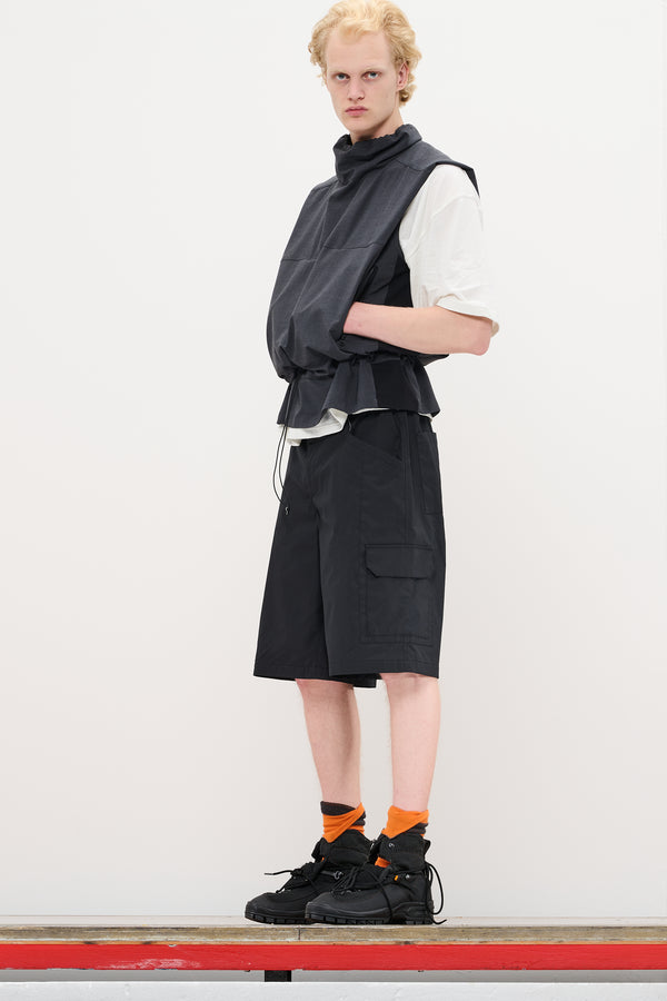 Gr10k POPLIN CARGO SHORTS - CONVOY GREY