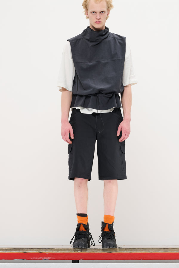 gr10k POPLIN CARGO SHORTS - CONVOY GREY