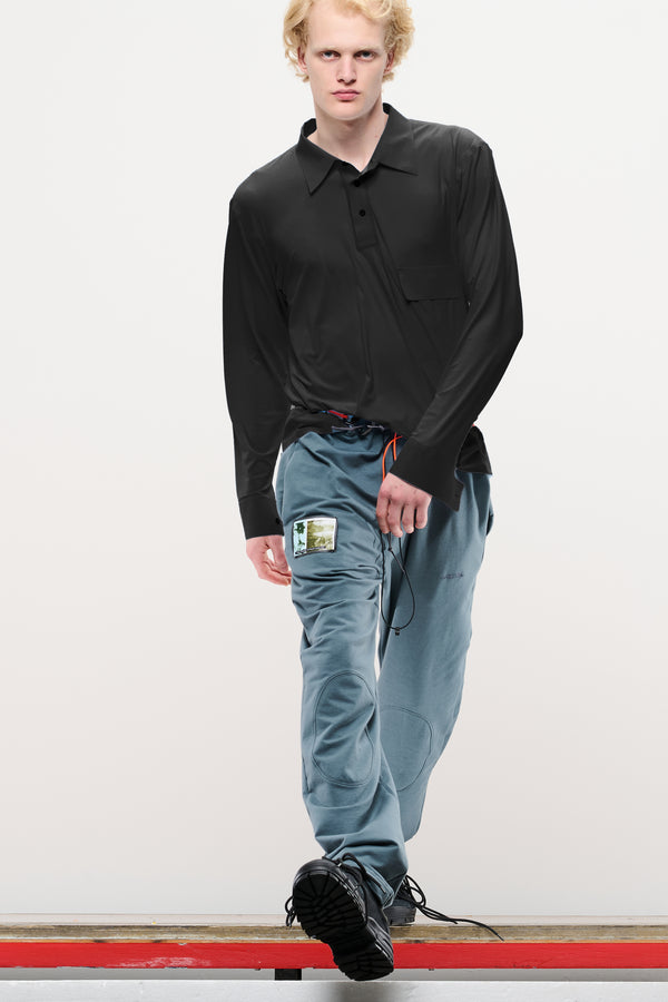 gr10k RENDER ULTRASOUND POLO - BLACK