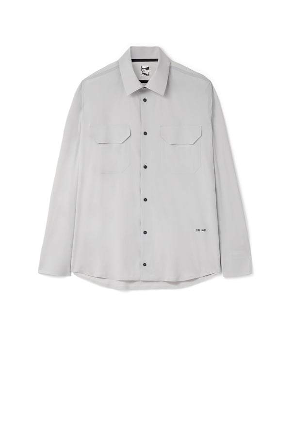 gr10k RENDER ULTRASOUND SHIRT - PALE GREY