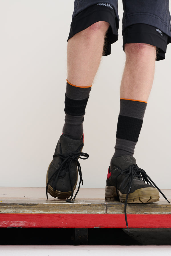 Gr10k VIPER SOCKS VII - DARK ASPHALT GREY