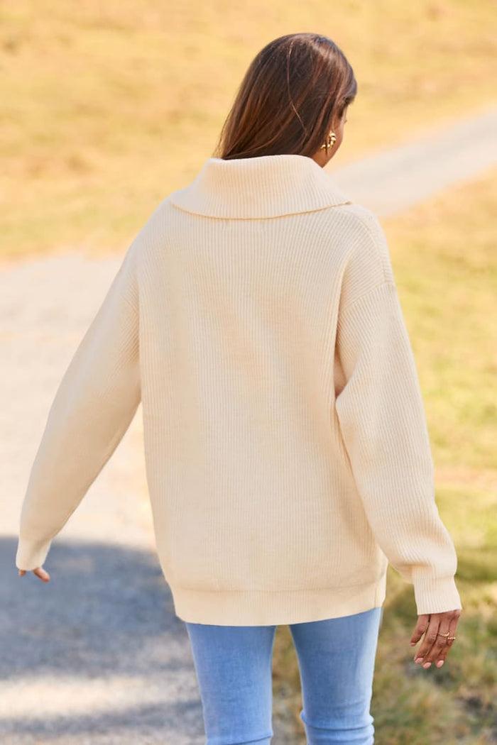 Grace Karin Casual Loose Knit Turtleneck Sweater Tops