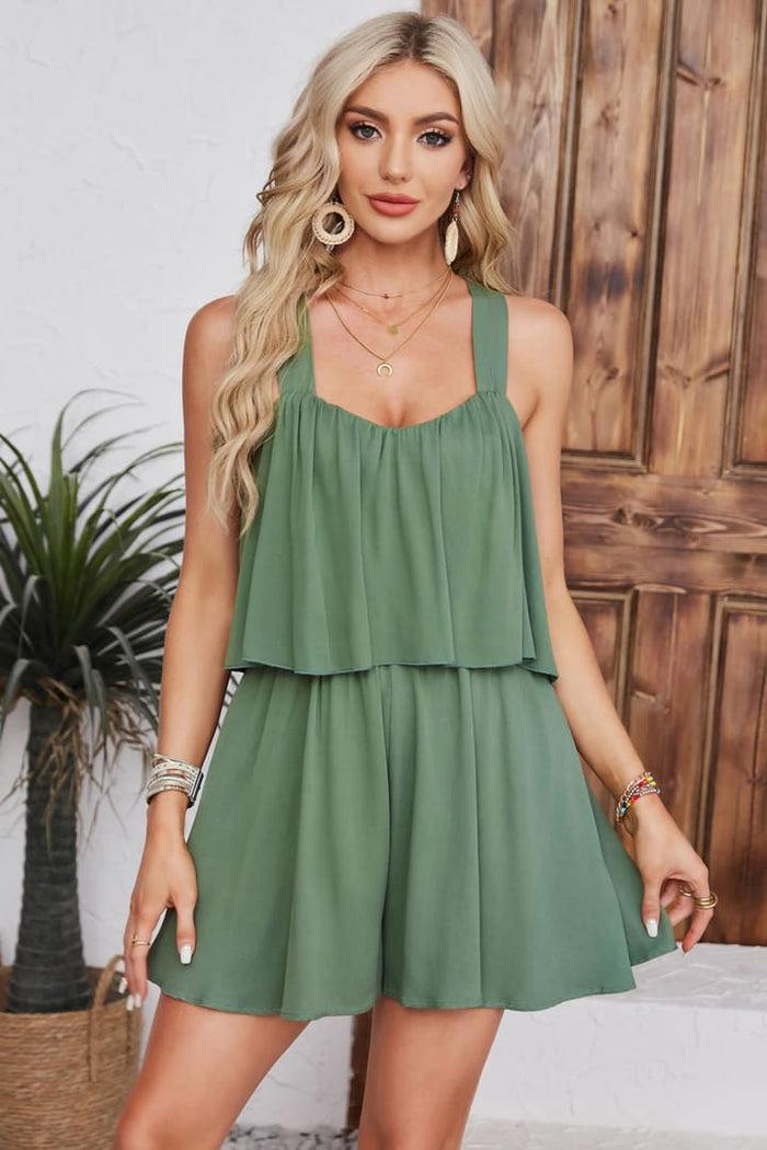 Grace Karin Casual Wide Leg With Pocket Flowy Rompers