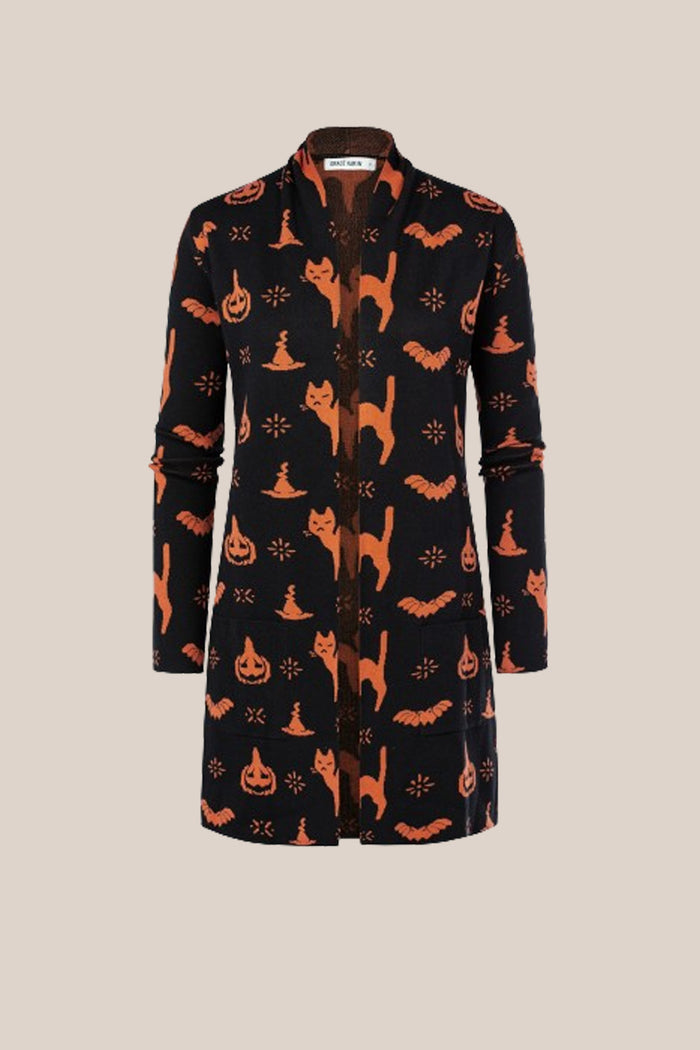 Grace Karin GK Women Stylish Mid-Thigh Length Cardigan Long Sleeve Open Front Sweater