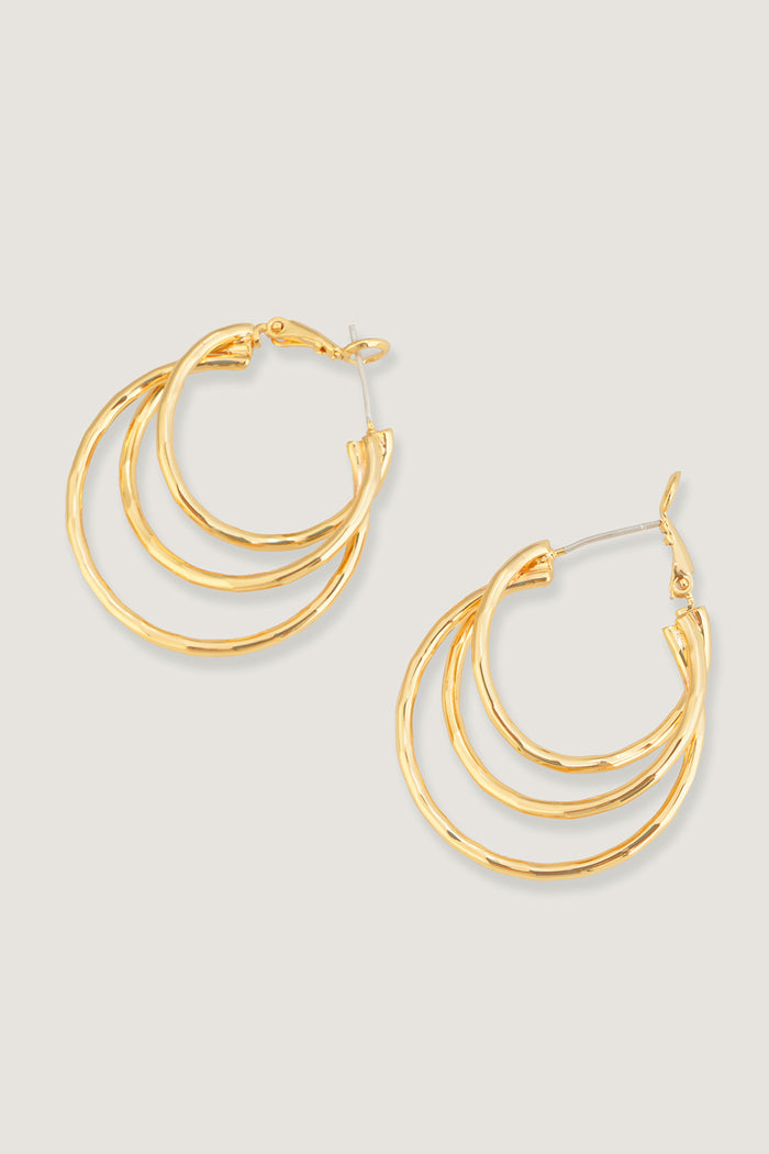 Grace Karin Circle Stacked Earrings