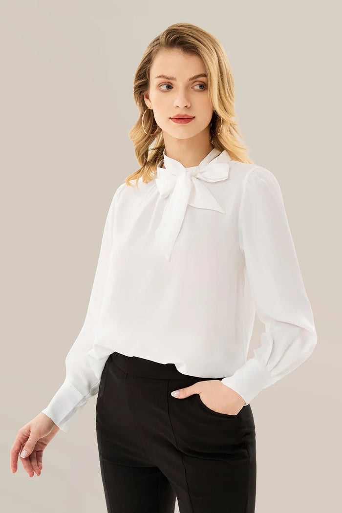 grace karin Pullover OL Bow-Knot Decorated Blouse