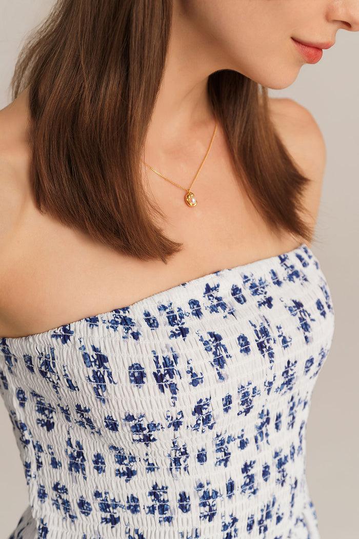 Grace Karin Strapless Midi A-Line Dress