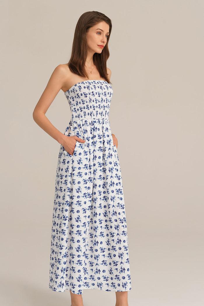 Grace Karin Strapless Midi A-Line Dress