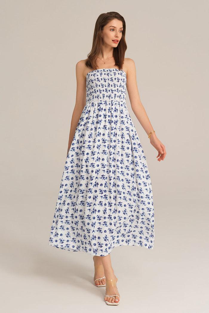 grace karin Strapless Midi A-Line Dress