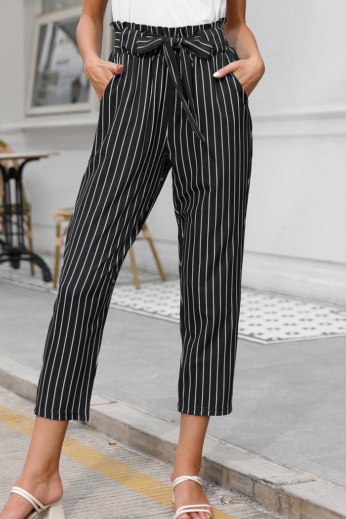 grace karin GRACE KARIN Waist Cropped Paper Bag Pants