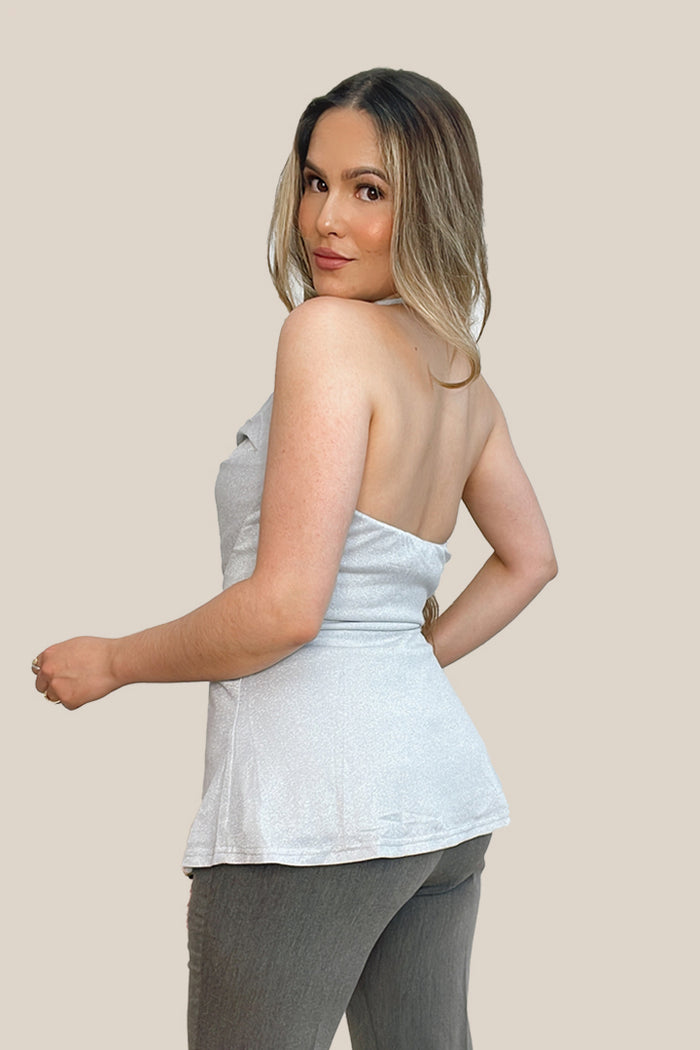 Grace Karin Halterneck Backless Cowl Neck Party Tops