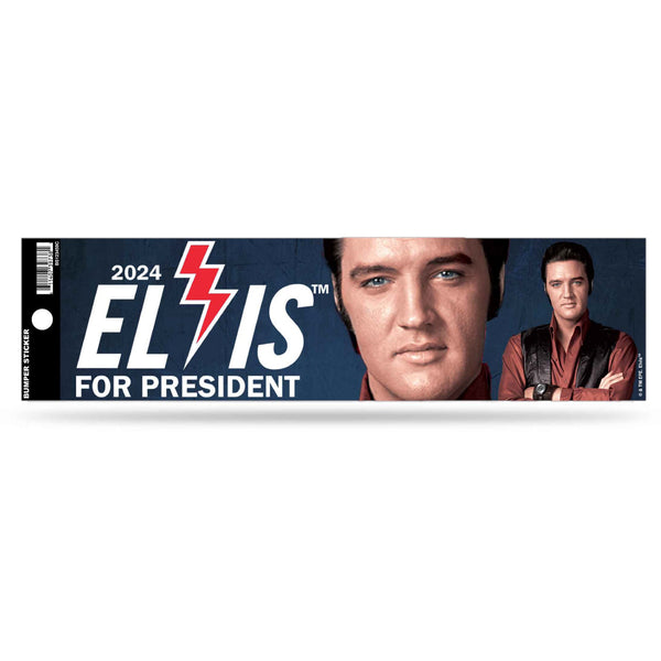 graceland 2024 Elvis For President Photo Bumper Sticker