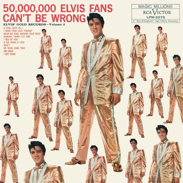 graceland 50 000 000 Elvis Fans Can't Be Wrong: Elvis' Gold Records Volume 2 Vinyl LP