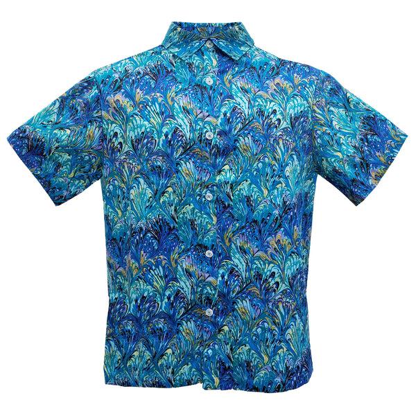 graceland Authentic Elvis Peacock Inspired Woven Shirt