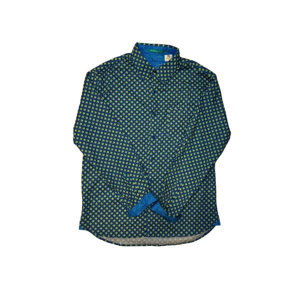 graceland Authentic Elvis Tiki Bar Long Sleeve Woven Shirt