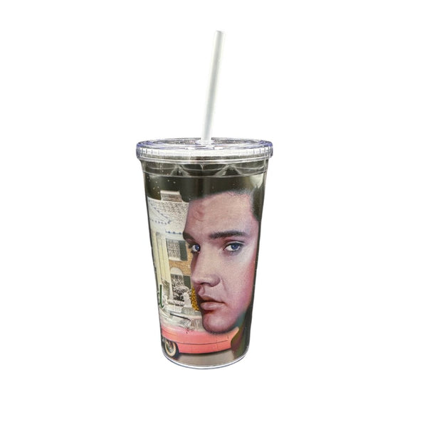 graceland Christmas at Graceland Glitter Travel Tumbler