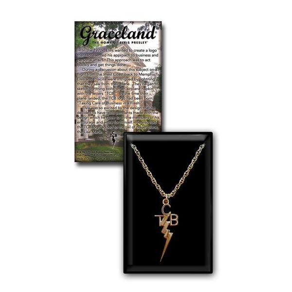 graceland Direct From Graceland Gold Plated TCB Necklace