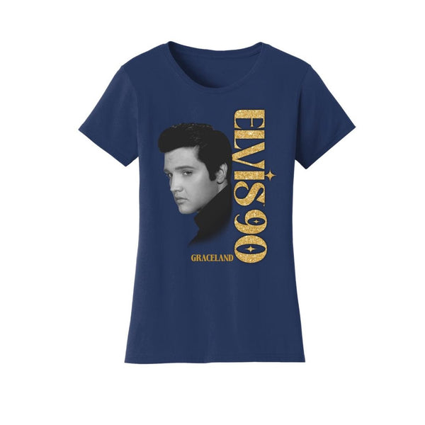 graceland Elvis 90 Graceland Elvis Portrait Women's T-Shirt