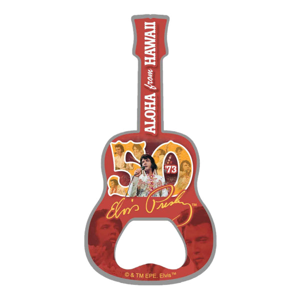 graceland Elvis Aloha From Hawaii 50th Anniversary Guitar Magnet