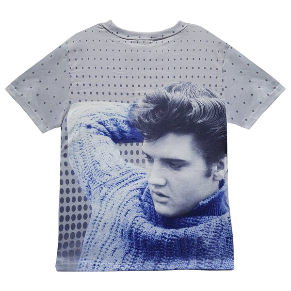 Graceland Elvis Blue Sweater Women's Sublimated T-Shirt