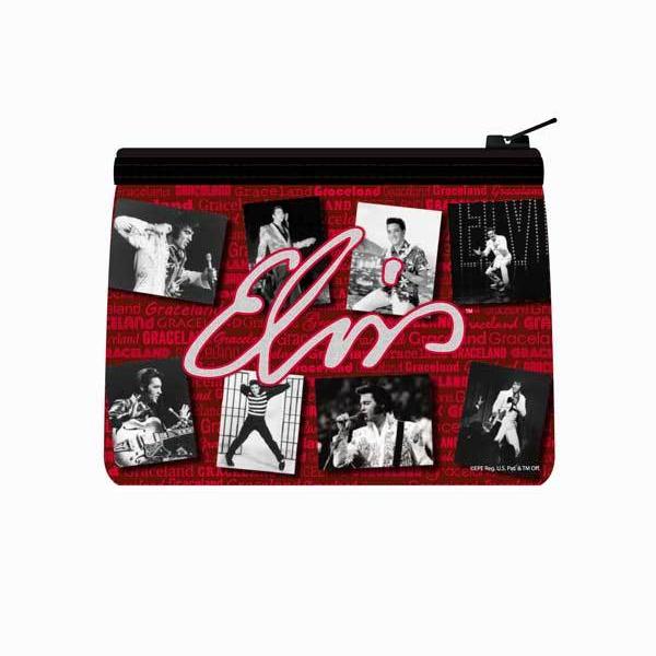 graceland Elvis Decades Collage Neoprene Coin Purse
