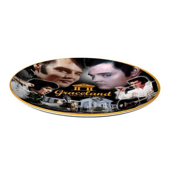 Graceland Elvis/Graceland Collage Collectible Plate