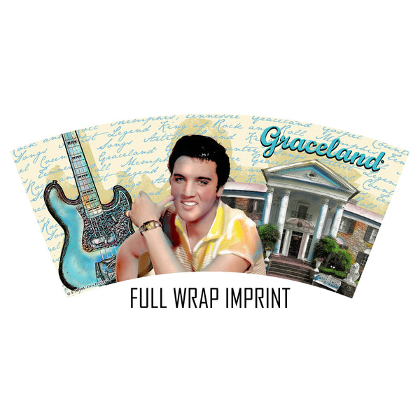 Graceland Elvis Graceland Guitar Watercolor Shot Glass