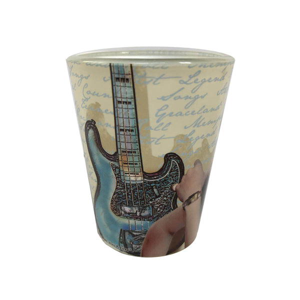 Graceland Elvis Graceland Guitar Watercolor Shot Glass