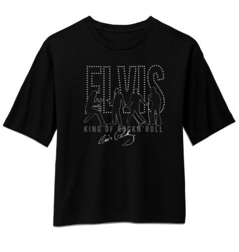 graceland Elvis King of Rock N Roll Boxy Women's T-Shirt