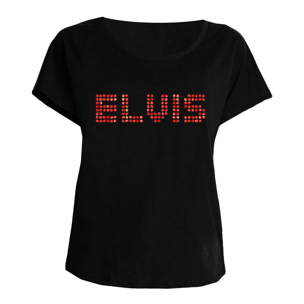 graceland ELVIS Marbled Foil Embellished Women's T-Shirt