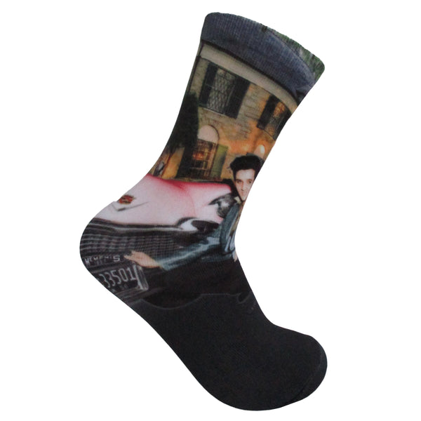 Graceland Elvis Pink Classic Car Graceland Sublimated Socks