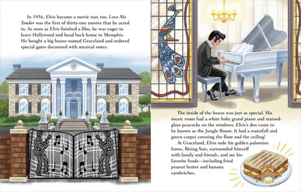 Graceland Elvis Presley: A Little Golden Book Biography