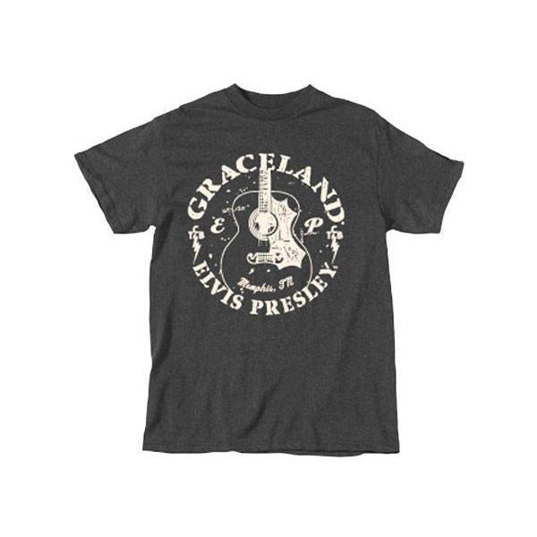 graceland Elvis Presley Graceland Circle Guitar T-Shirt
