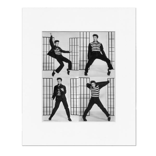 graceland Elvis Presley Jailhouse Rock Poses Matted Photo