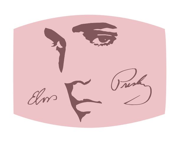 Graceland Elvis Presley Signature Profile Face Mask