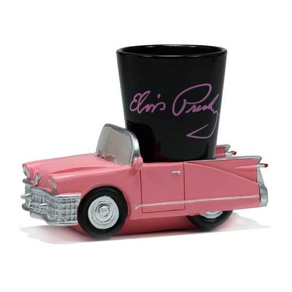 graceland Elvis Presley Signature Shot in Pink Classic Car Base