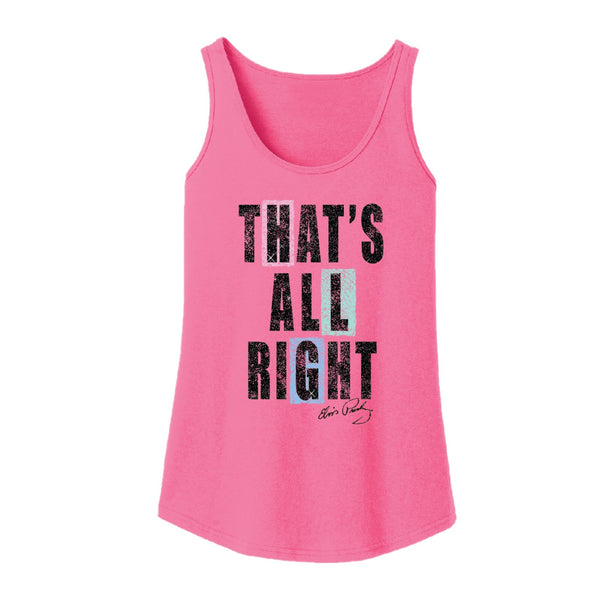 graceland Elvis Presley That's All Right Women's Tank
