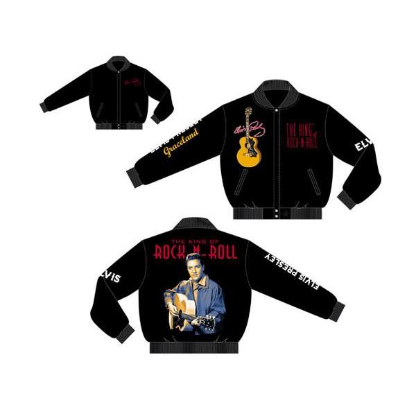 Graceland Elvis Presley The King Of Rock N Roll Guitar Reversible Jacket