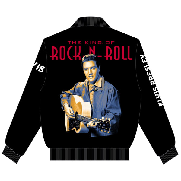graceland Elvis Presley The King of Rock N Roll Guitar Reversible Jacket