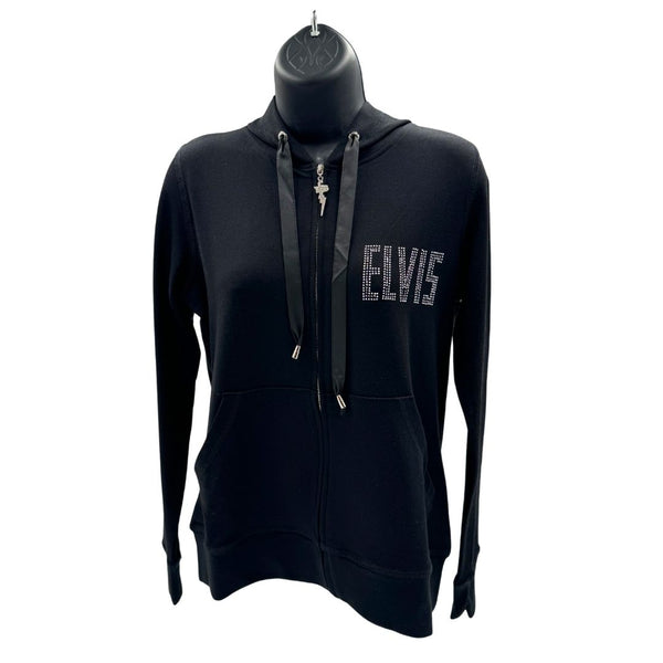 Graceland Elvis Signature Style: Elvis 68 Special Women's Zip Hoodie