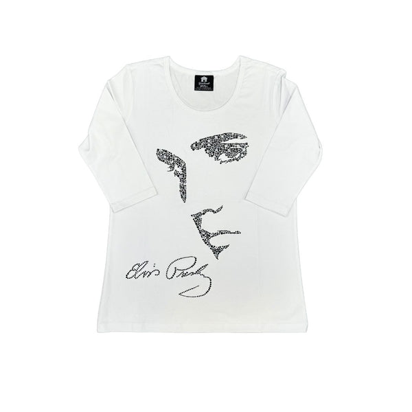 graceland Elvis Signature Style: Elvis Profile Women's 3/4 Sleeve T-Shirt